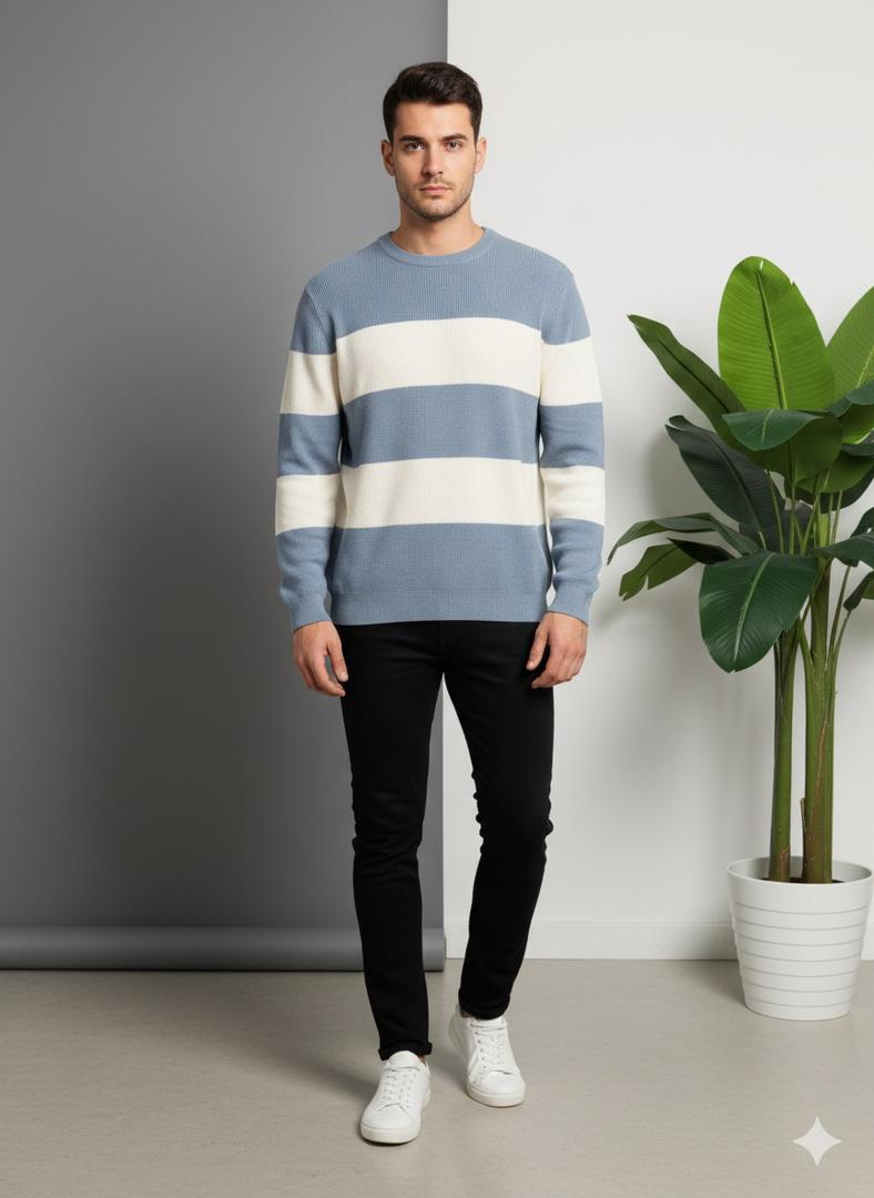 بلوز بافت یقه گرد 3105